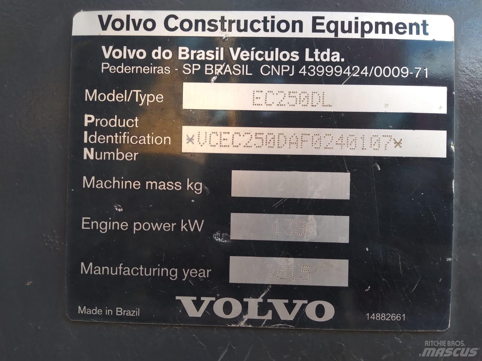Volvo EC 250 D L Гусеничные экскаваторы