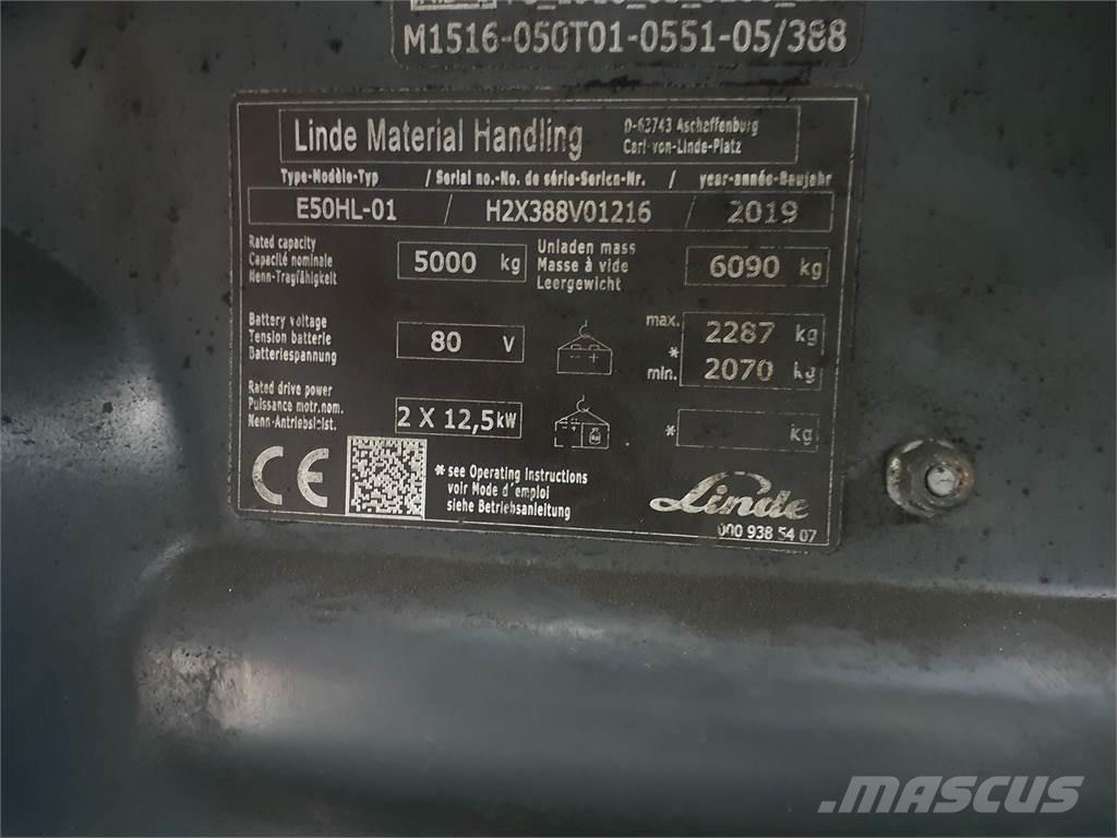 Linde E50HL Электропогрузчики