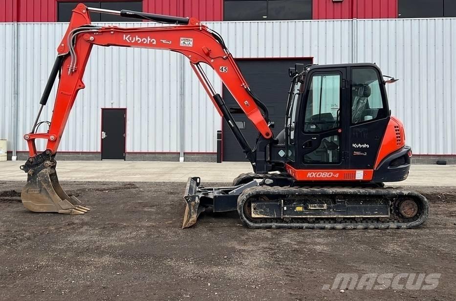 Kubota KX 080-4 Малые экскаваторы 7т-12т
