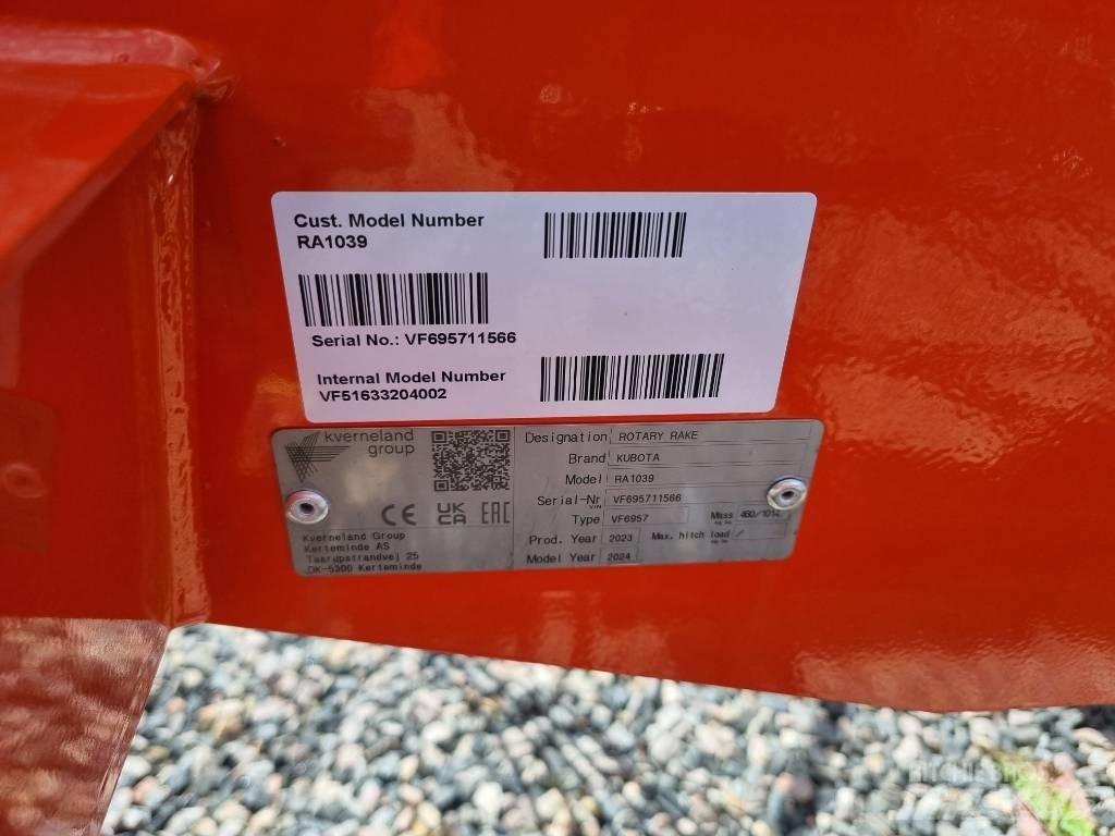 Kubota RA 1039 Рядковые косилки