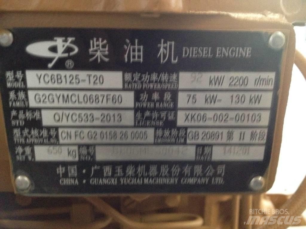 Yuchai YC6B125-T20 Двигатели