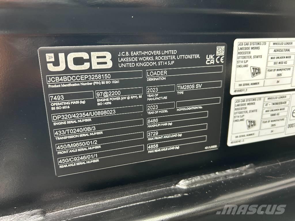 JCB TM280S Сельскохозяйственные телескопические погрузчики