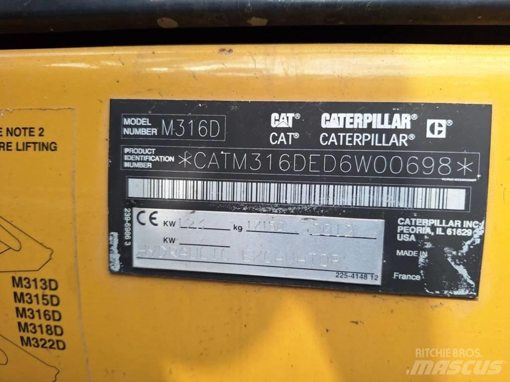 CAT M 316 D Колёсные экскаваторы