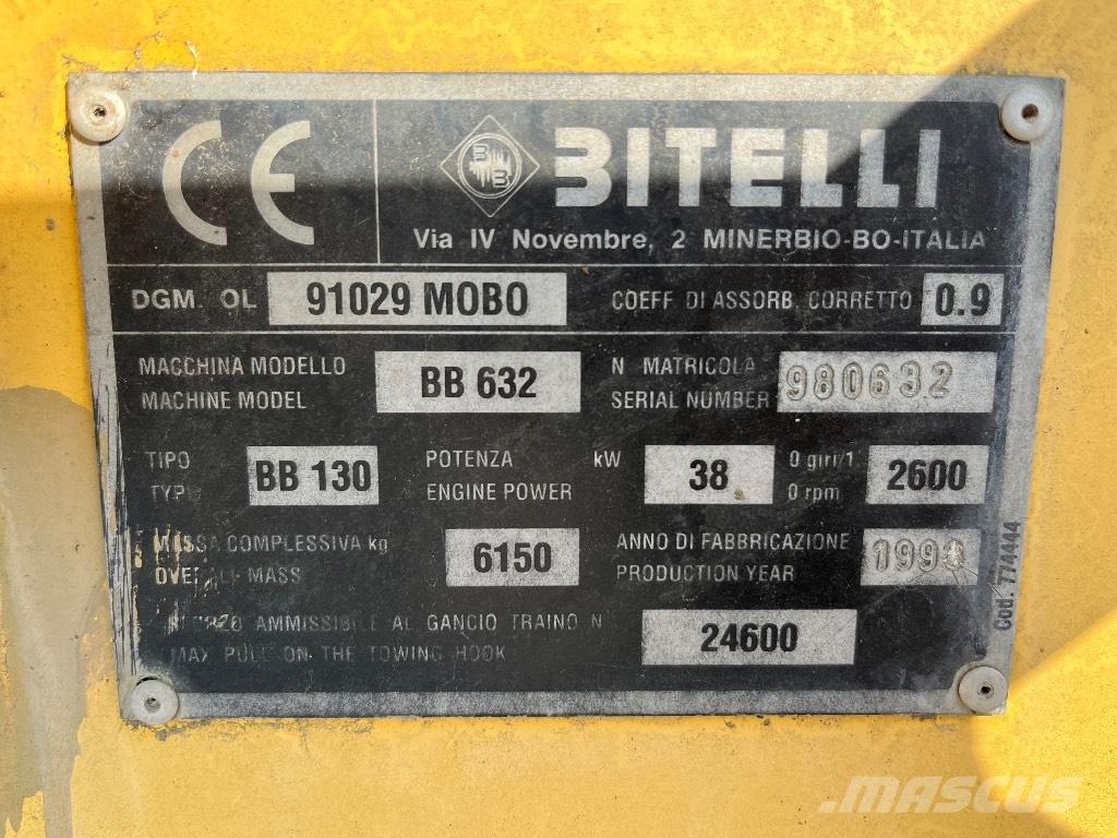 Bitelli BB 632 Асфальтоукладчики