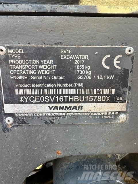 Yanmar SV 16 Мини-экскаваторы