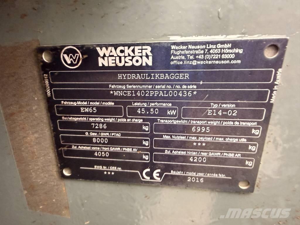 Wacker Neuson EW65 Колёсные экскаваторы