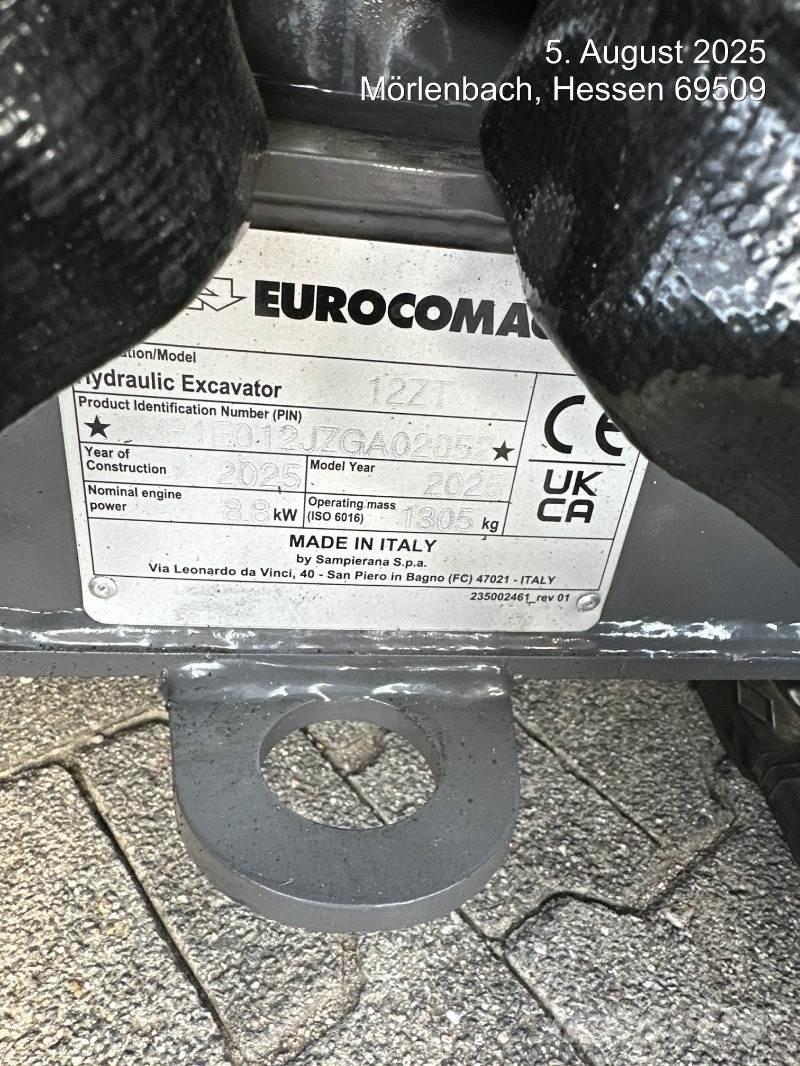 Eurocomach 12ZT Мини-экскаваторы