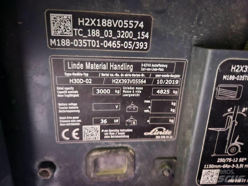 Linde H30D Дизельные погрузчики