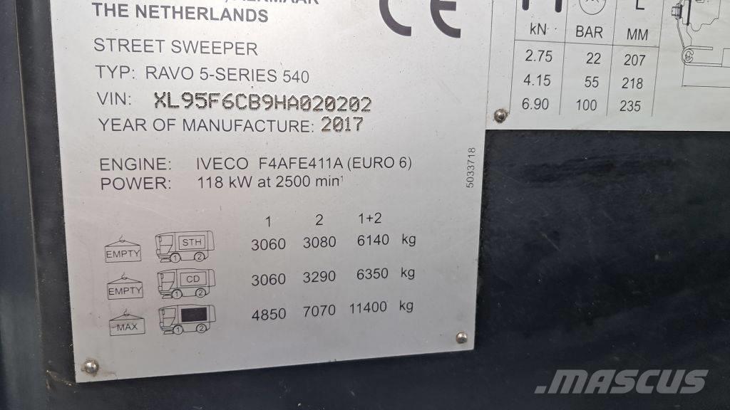 Ravo 540 CD Вакуумные уборочные машины