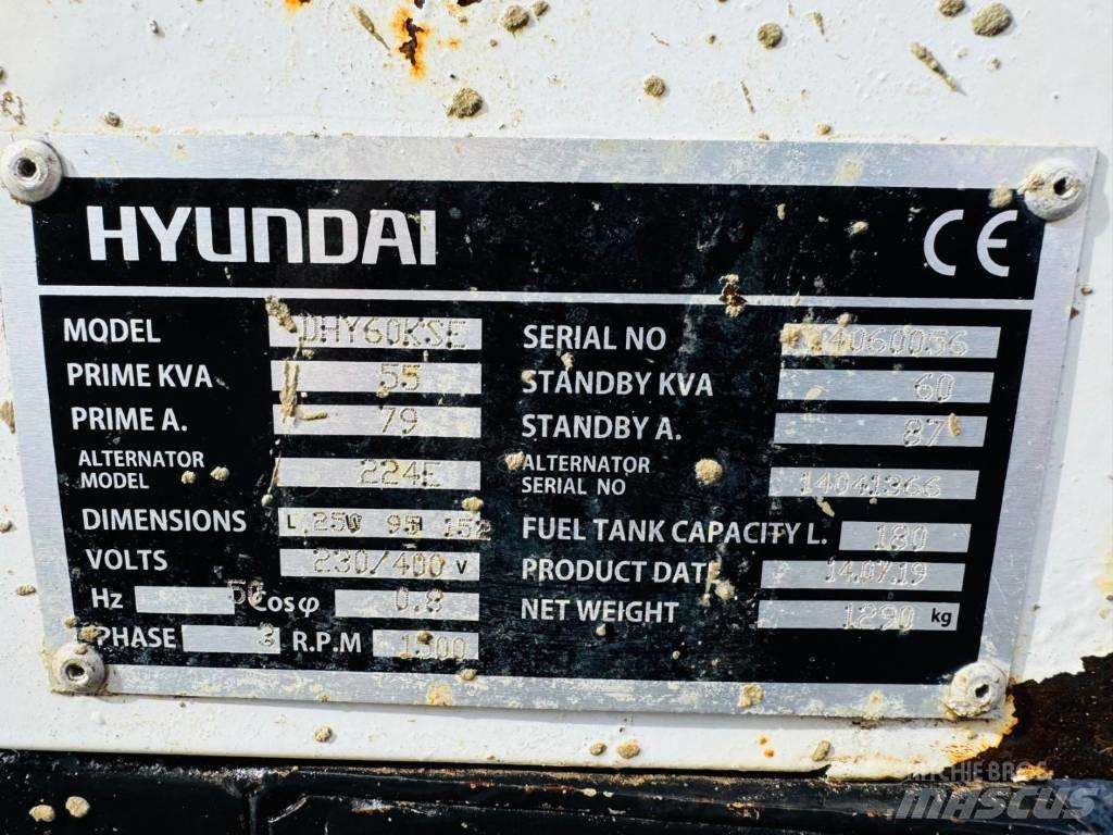 Hyundai DHY60KSE Дизельные генераторы