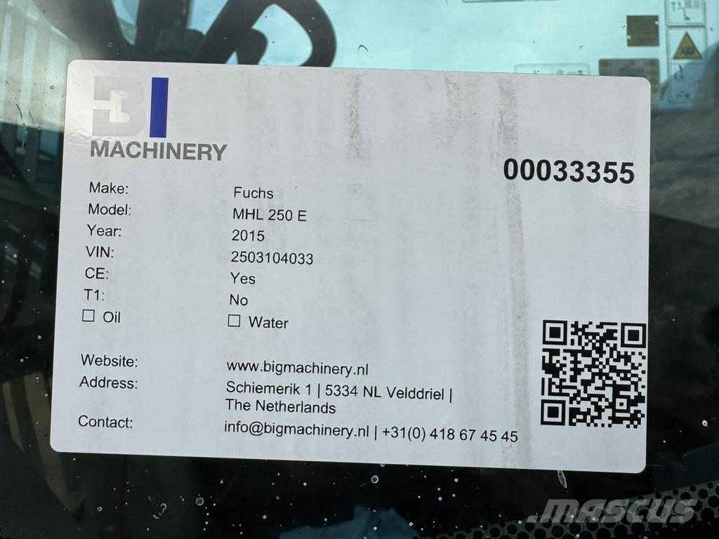 Fuchs MHL 250 Перегружатели металлолома/промышленные погрузчики