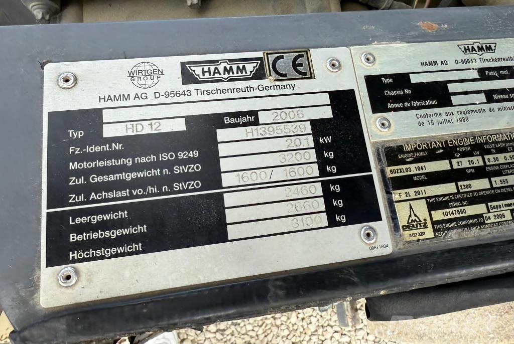 Hamm HD 12 Катки тротуарные