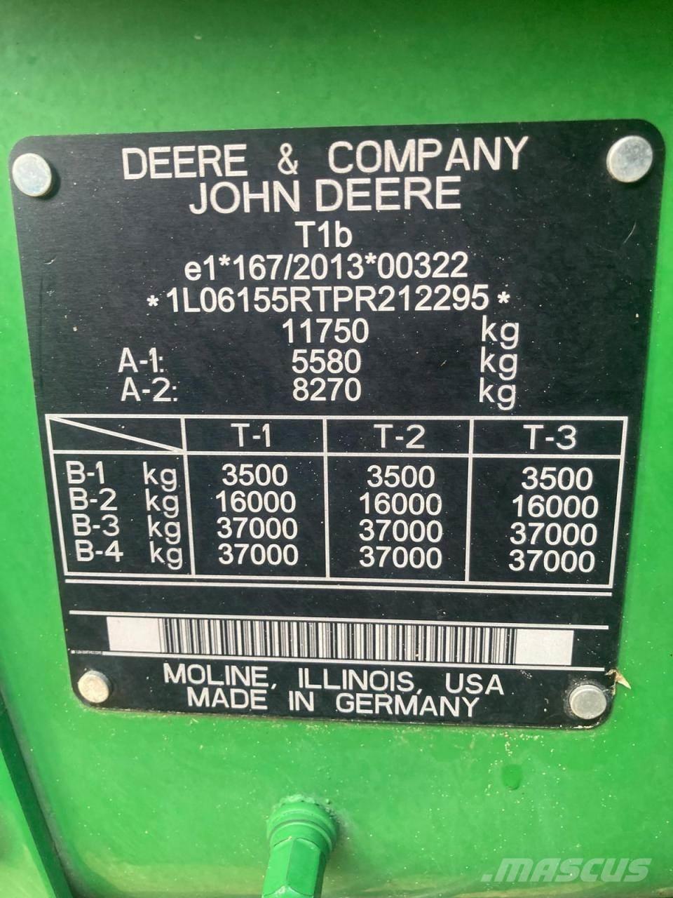 John Deere 6R 155 Трактора