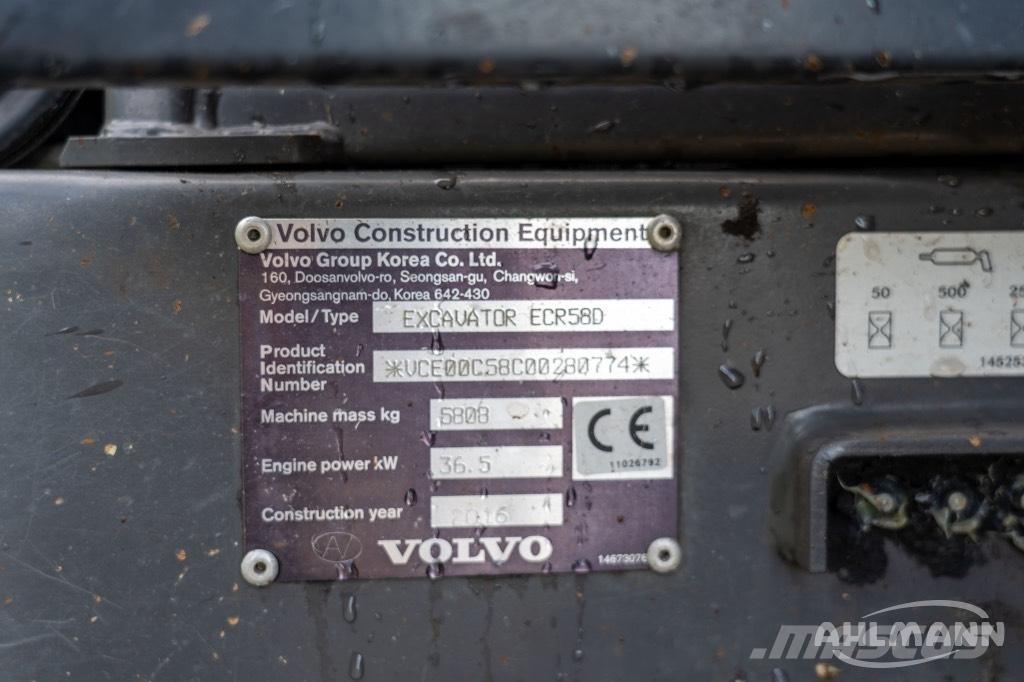 Volvo ERC58D Мини-экскаваторы