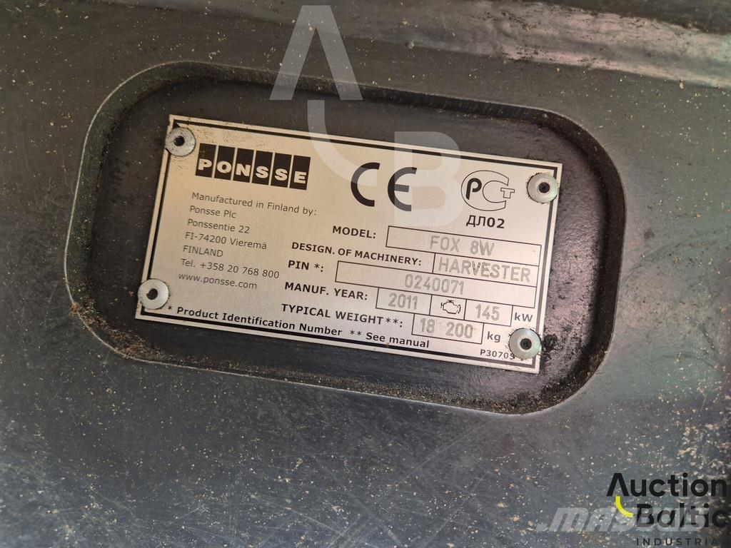 Ponsse Fox 8W Харвестеры