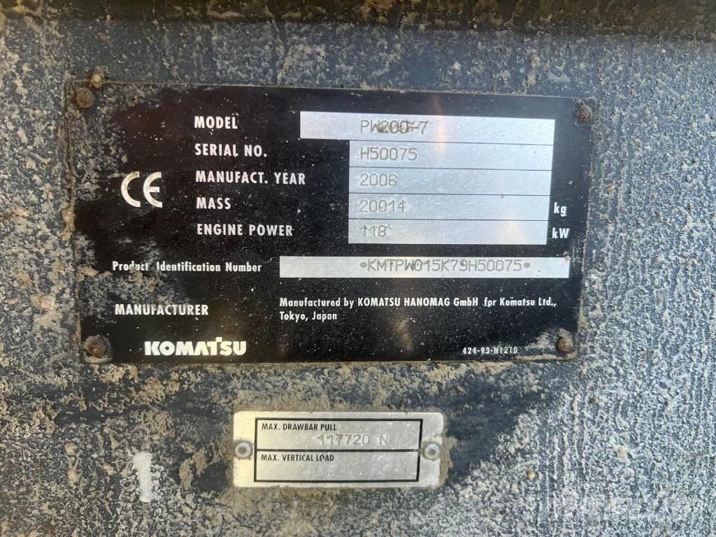 Komatsu PW 200-7 Колёсные экскаваторы