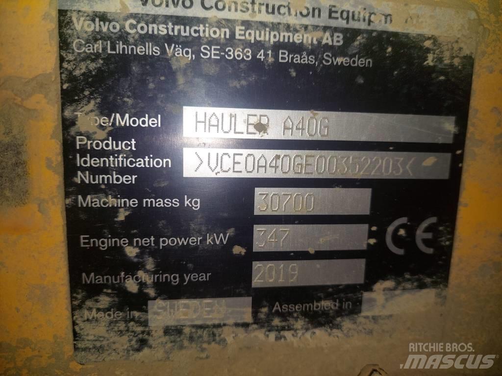 Volvo A 40 G Шарнирно-сочленённые самосвалы
