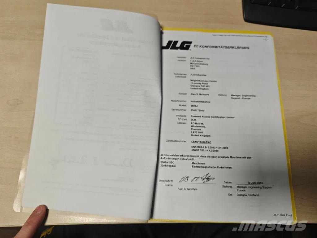 JLG 660 SJ Телескопические подъемники