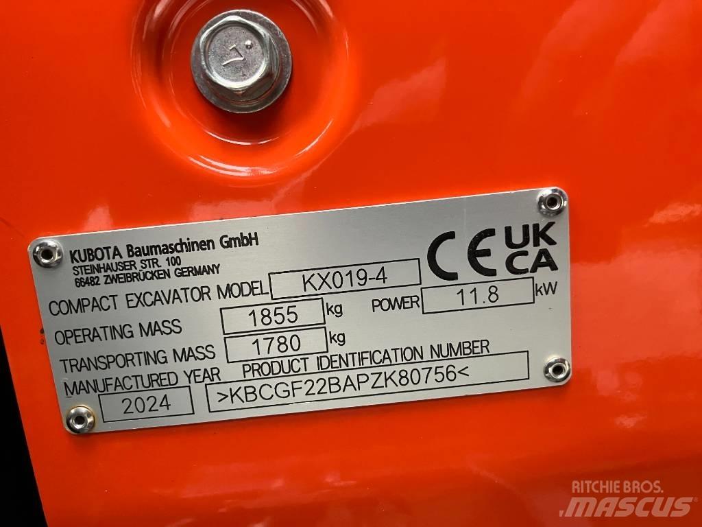 Kubota KX 019-4 Мини-экскаваторы