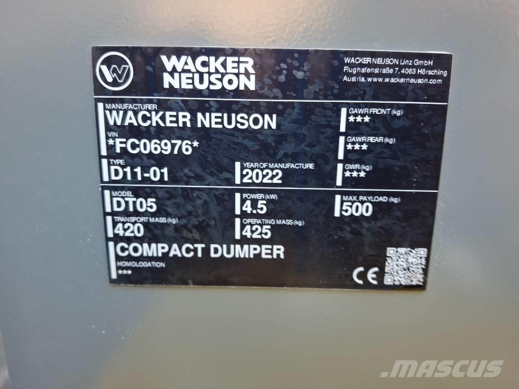 Wacker Neuson DT 05 Гусеничные самосвалы
