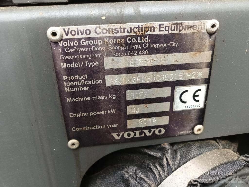Volvo ECR 88 PLUS Малые экскаваторы 7т-12т