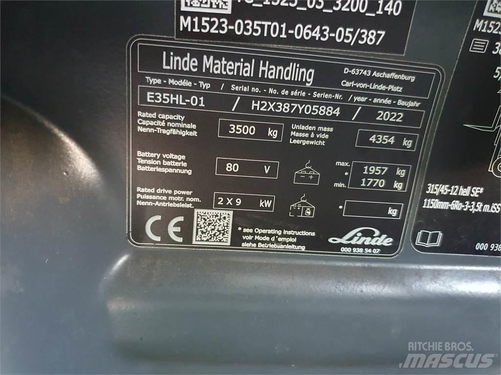 Linde E35HL Электропогрузчики