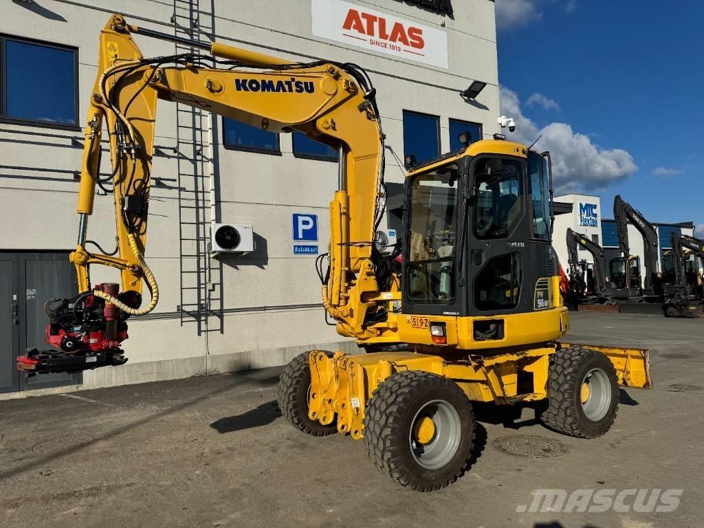 Komatsu PW 98 MR-6 Колёсные экскаваторы