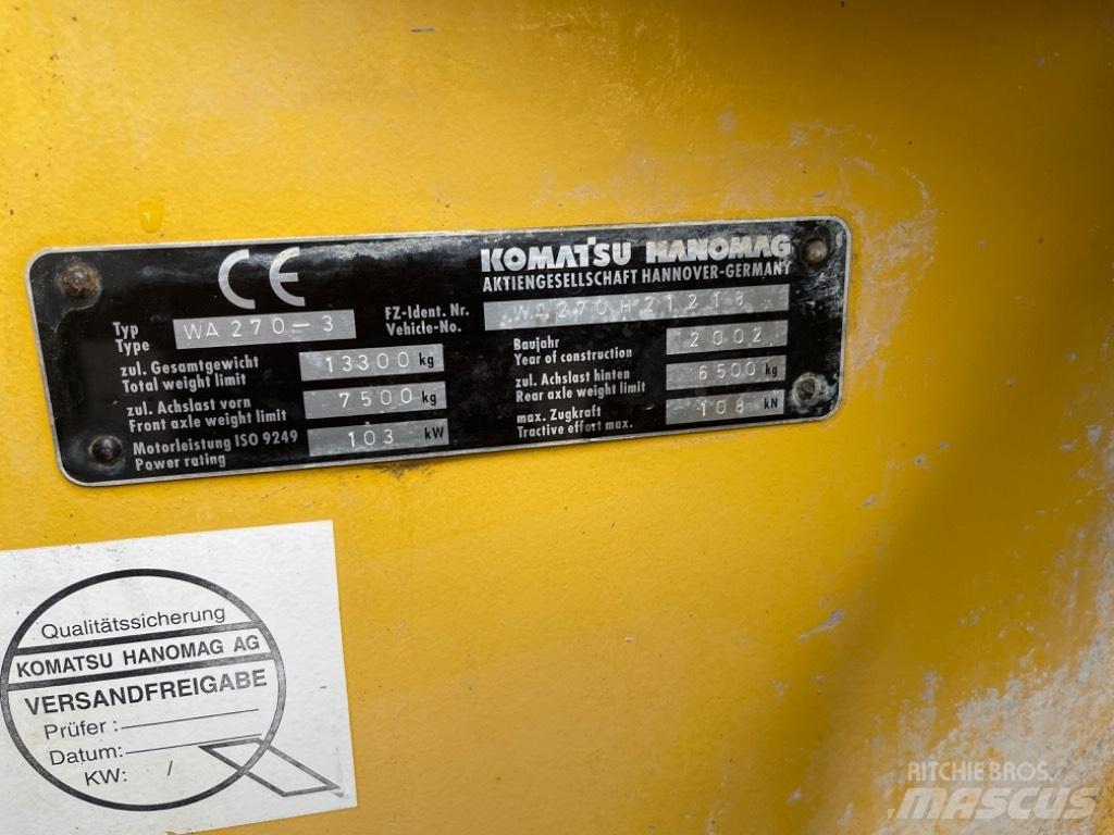 Komatsu WA 270-3 Фронтальные погрузчики