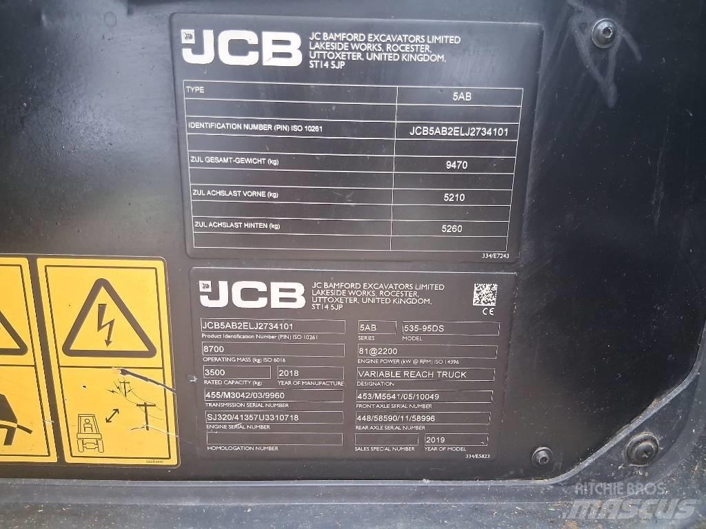 JCB 535-95 Телескопические фронтальные погрузчики