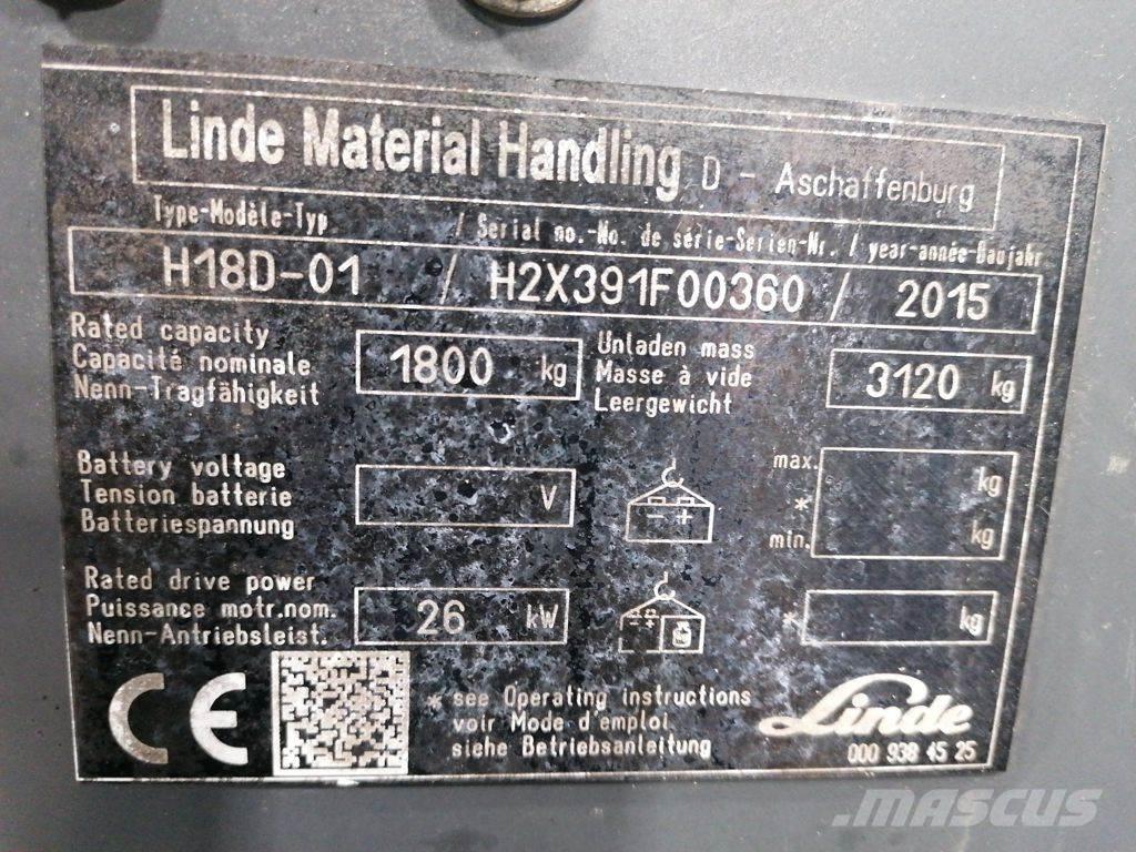 Linde H18D-01 Газовые погрузчики