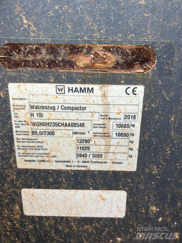 Hamm H10i Уплотнители грунта