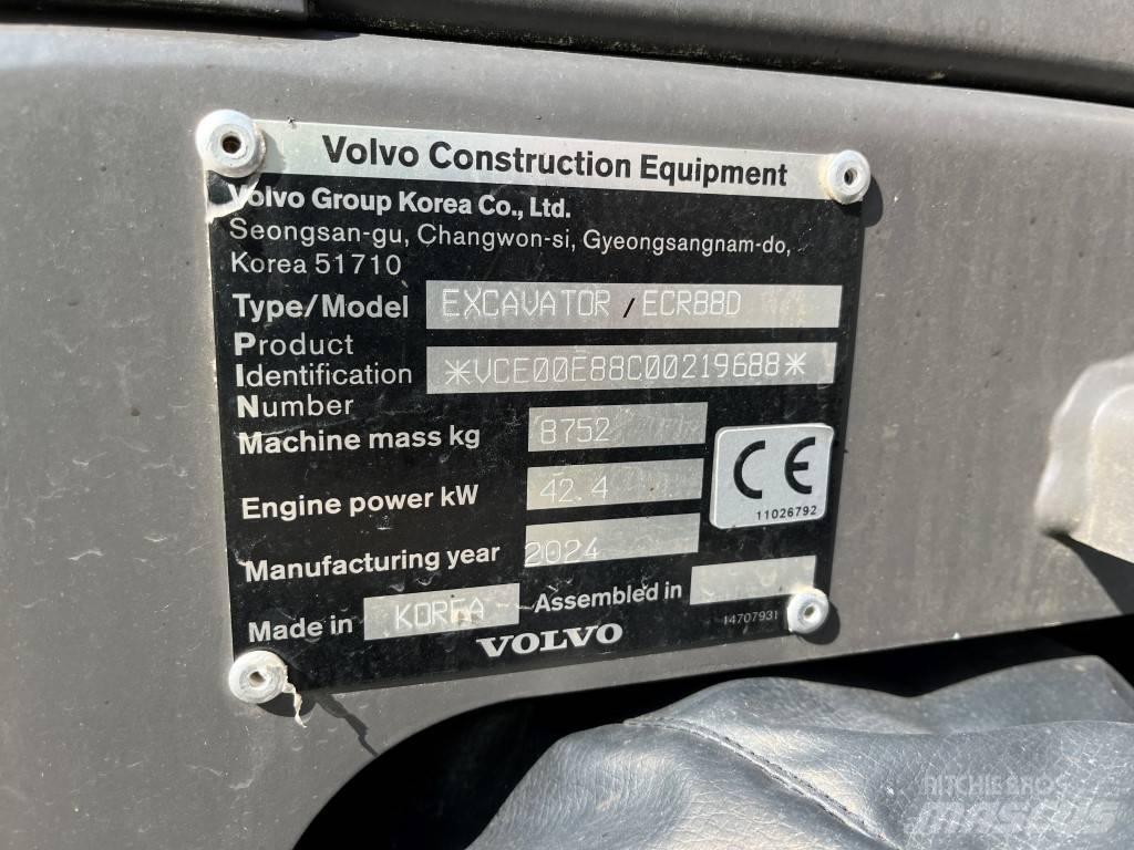 Volvo ECR88D Малые экскаваторы 7т-12т