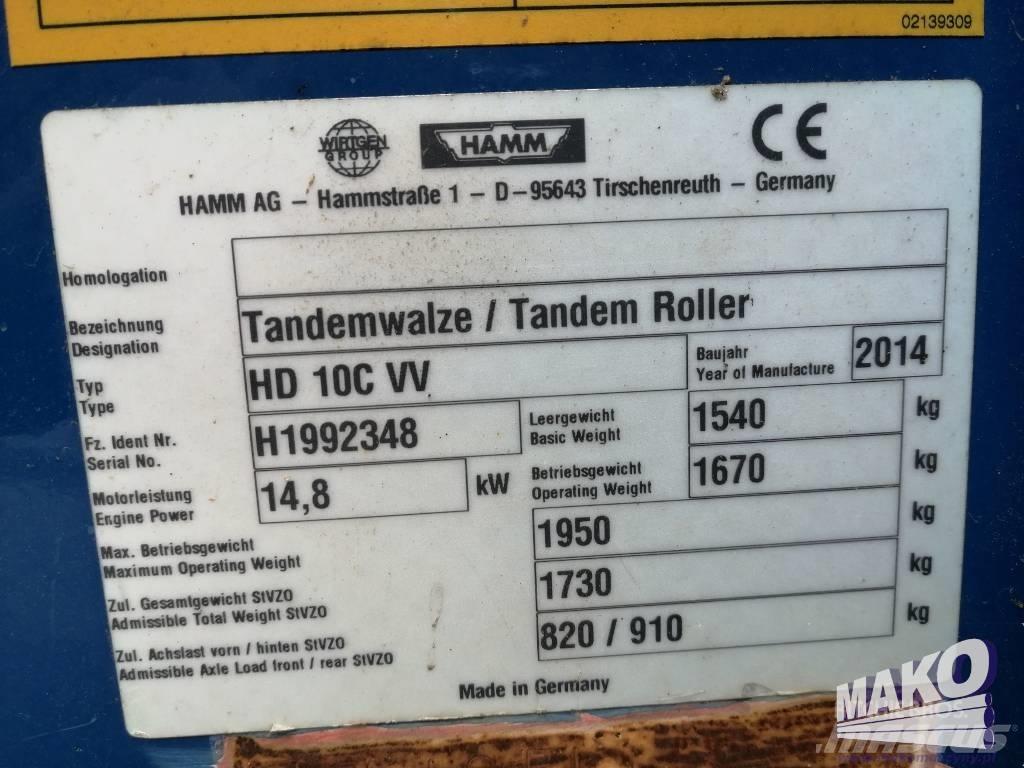 Hamm HD 10 C VV Катки тротуарные