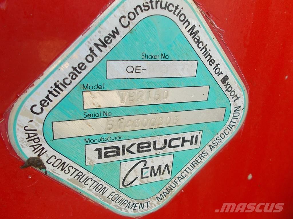 Takeuchi TB 2150 Гусеничные экскаваторы