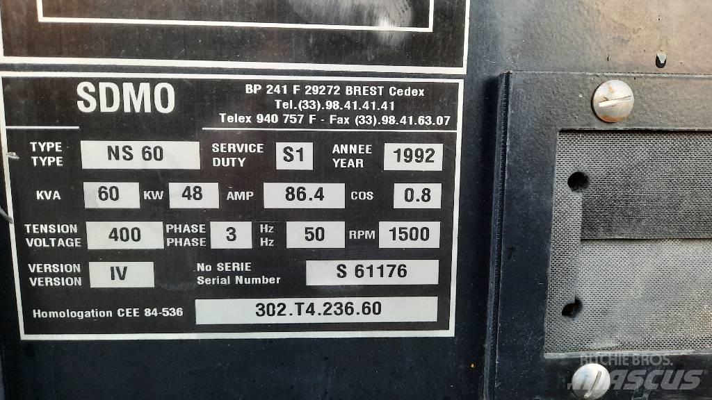 Sdmo NS 60 Дизельные генераторы