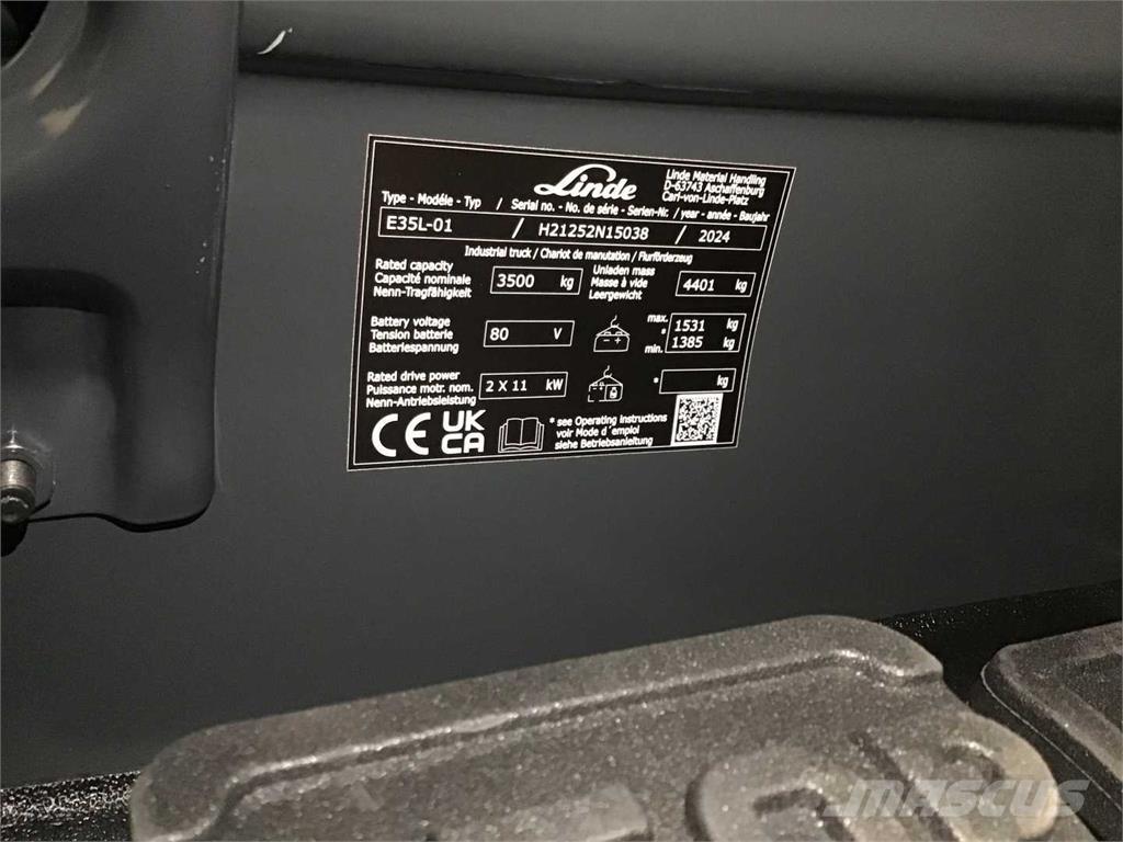 Linde E35L Электропогрузчики