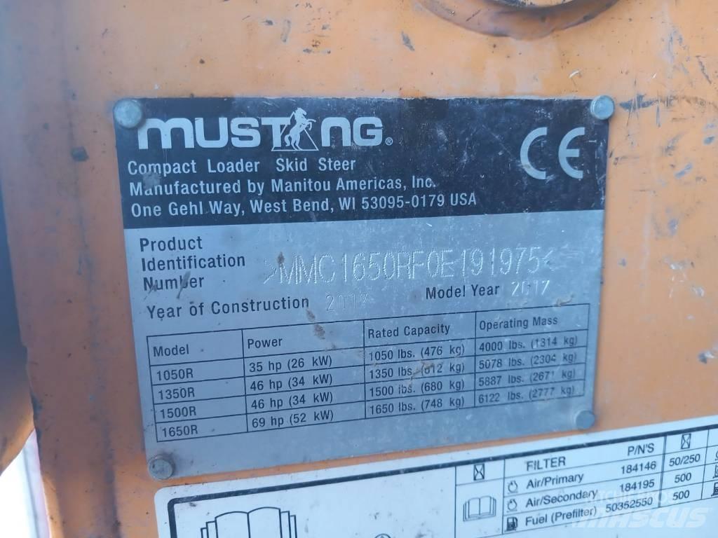 Mustang 1650 R Мини-погрузчики
