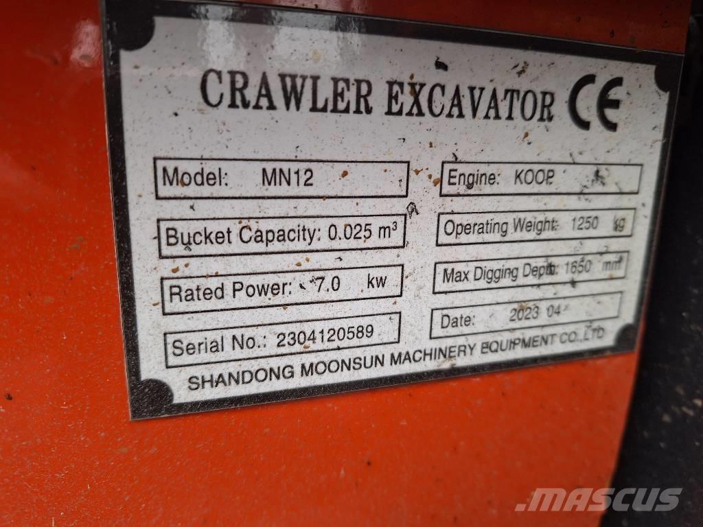  Moonsun MN12 Мини-экскаваторы