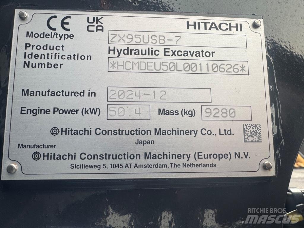 Hitachi ZX 95USB-7 Малые экскаваторы 7т-12т