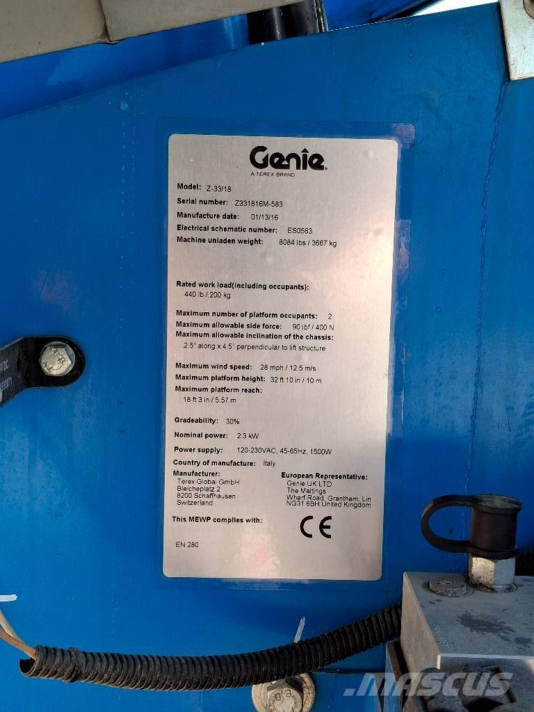 Genie Z33/18 Коленчатые подъемники