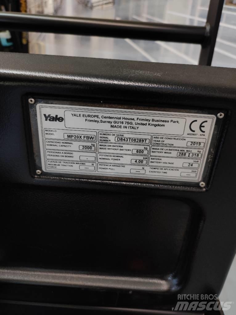 Yale MP20X Самоходные электрические тележки