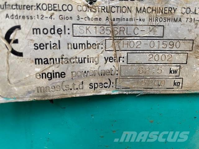 Kobelco SK 135 SR LC Гусеничные экскаваторы