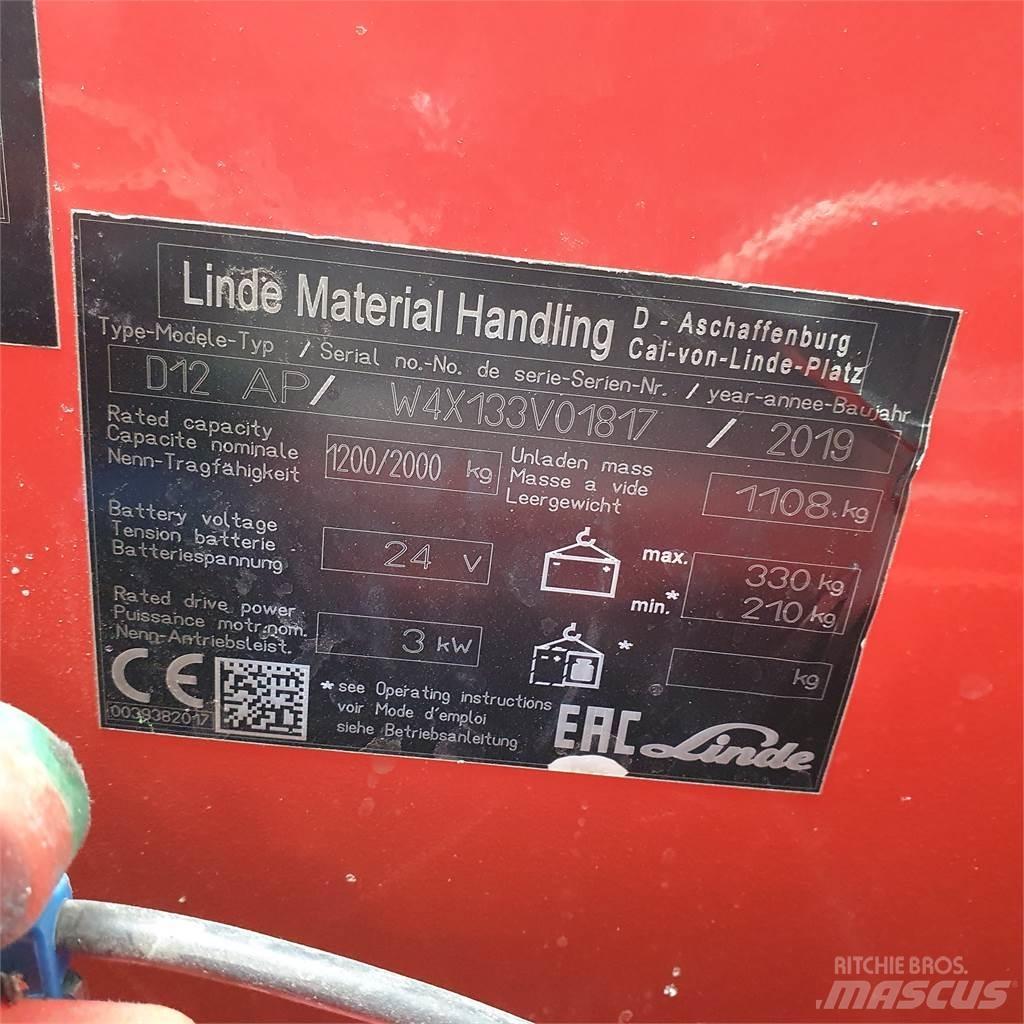 Linde D12AP Ручные штабелёры с электроподъёмом