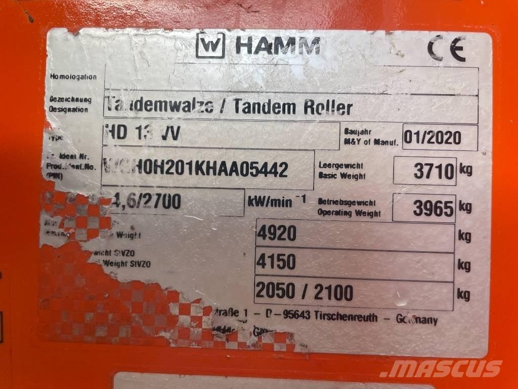 Hamm HD 13 VV Катки тротуарные