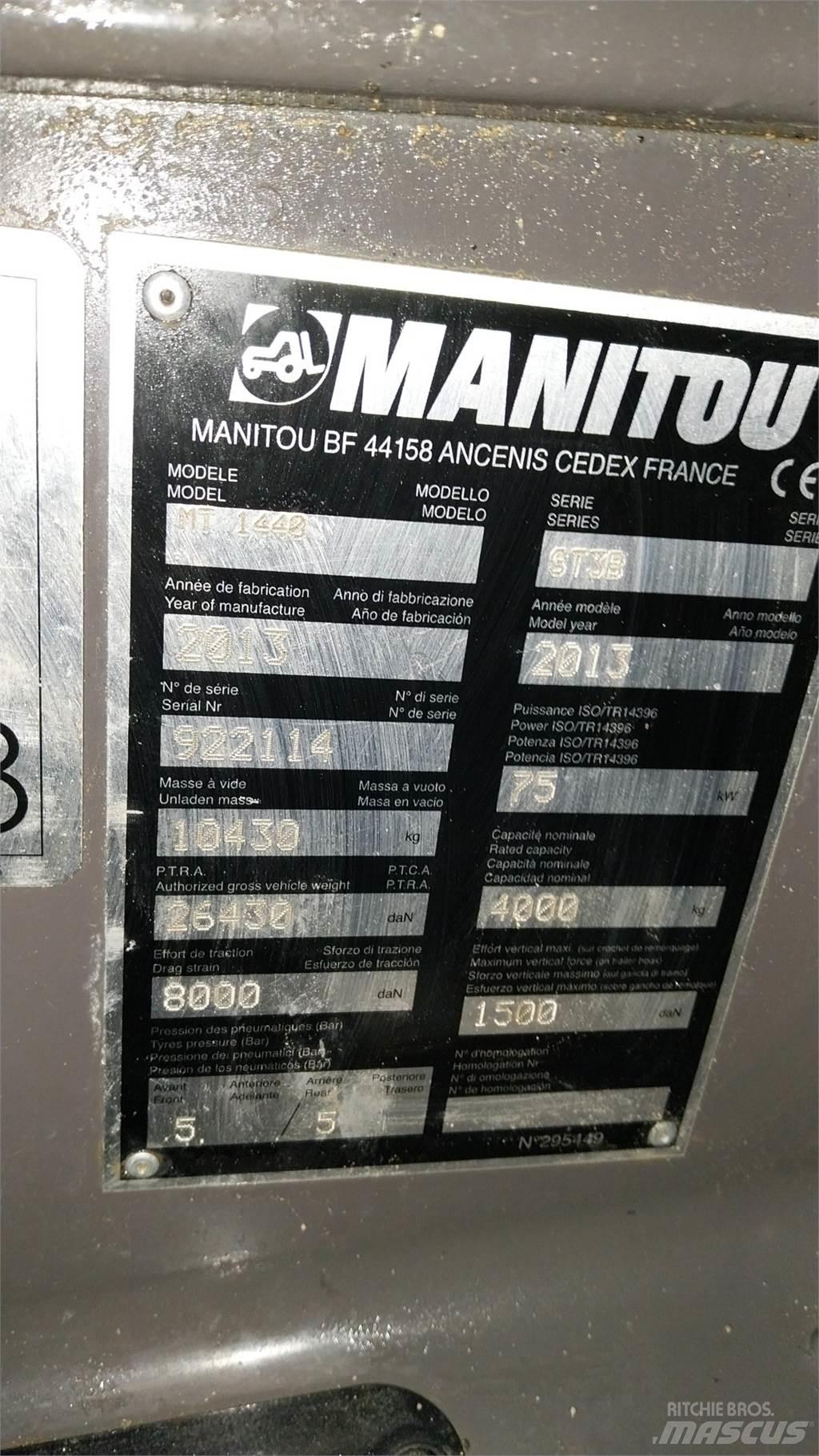 Manitou MT1440 Телескопические погрузчики