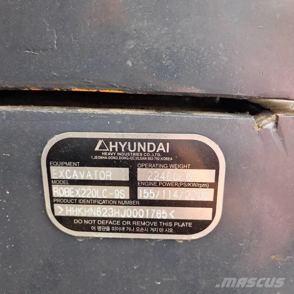 Hyundai RX220LC-9S Гусеничные экскаваторы