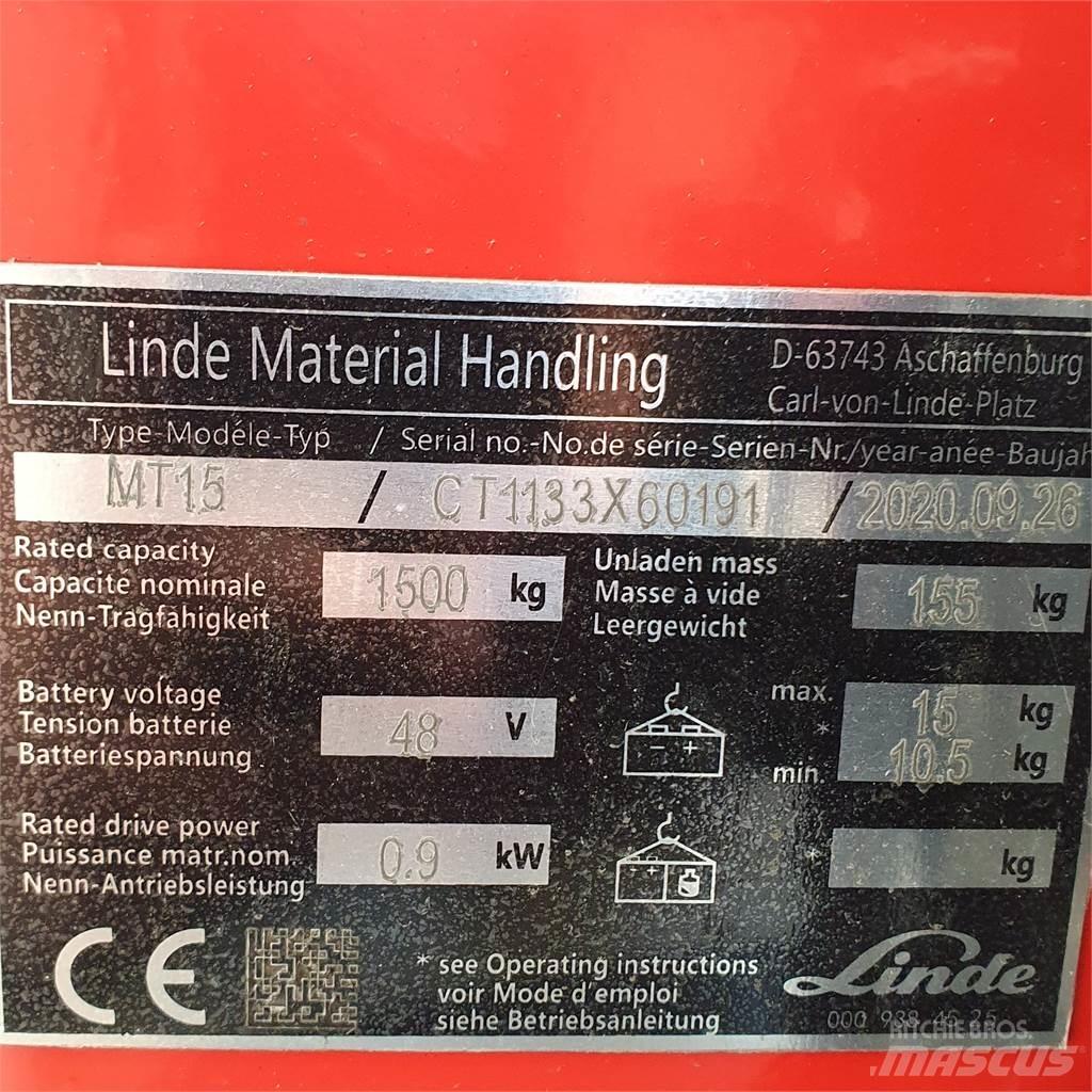 Linde MT15 Ручные электрические тележки