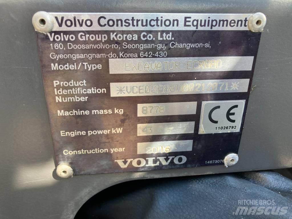 Volvo ECR 88 D Малые экскаваторы 7т-12т