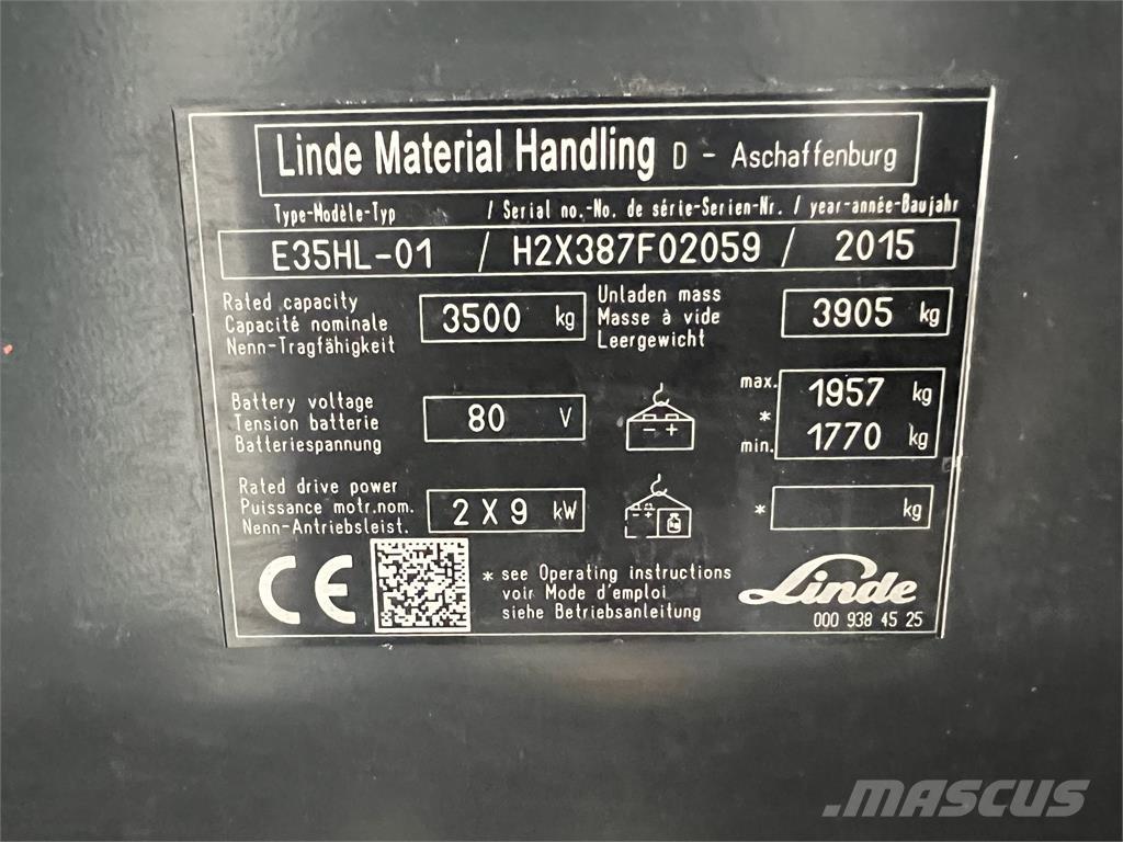 Linde E35HL-01 Электропогрузчики