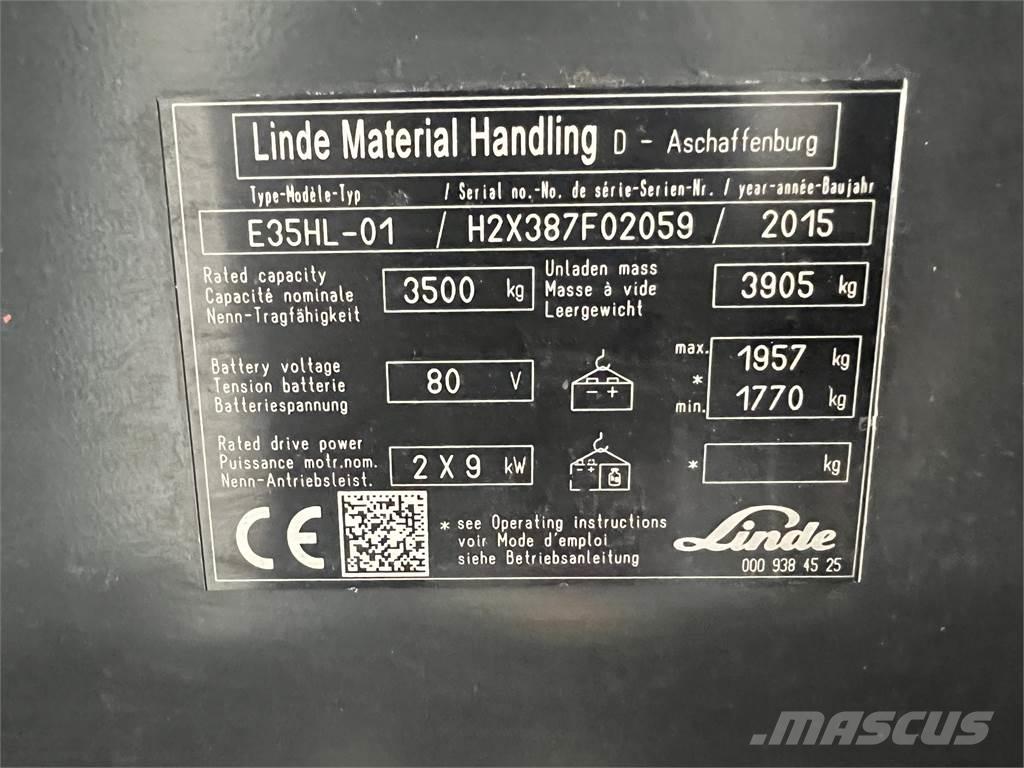 Linde E35HL-01 Электропогрузчики